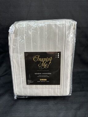 Nwt Inspire Me 108" 4Pc Set Stella Lined Window Curtains Drapes Sheers Champagne